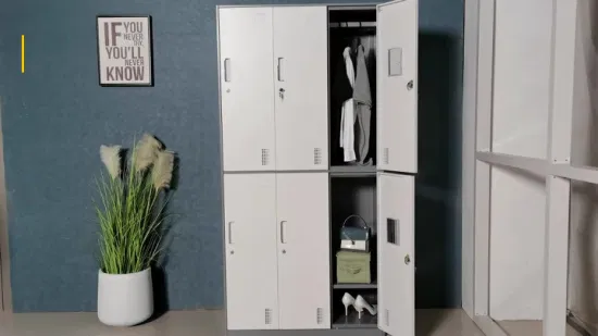 Стальной шкафчик Kd Структура Металл 6-дверный Шкафчик для школьного спортзала Шкафчик для хранения одежды
