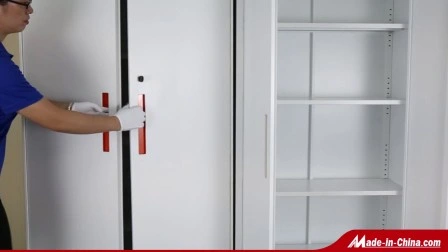 Металлический шкафчик для хранения новой конструкции без винтов с распашной дверью